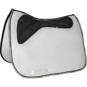 Podsedlová dečka drezurní Acavallo 3D Memory Foam Grip Gel bílá