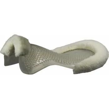 Jezdectví Gelová podložka Acavallo masážní Just Gel s beránkem Černá/modrá