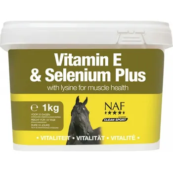 Krmivo pro koně NAF Vitamin E & Selenium Plus - pro správnou funkci svalů koní 1 kg