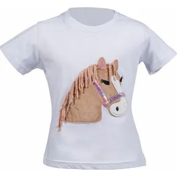 Dětské tričko HKM Lola Fluffy 122/128 Bílá