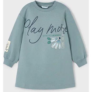 Dívčí mikina dětské mikinošaty s obrázkem Mayoral 4929-65 velikost 140