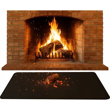 Ochranná ohnivzdorná podložka pod krb, kamna, ohniště nebo gril – velikost M