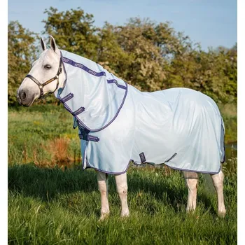 Deka pro koně Síťová deka Horseware Amigo XL, s krčním dílem 130cm (6'0") azurově modrá