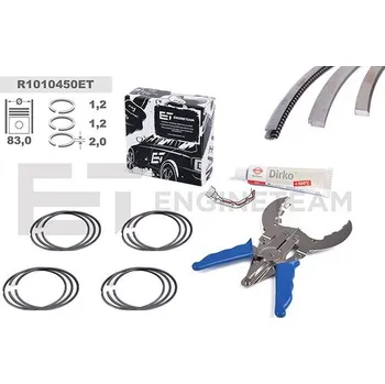 Píst motoru Sada pístních kroužků ET ENGINETEAM R1010450ET