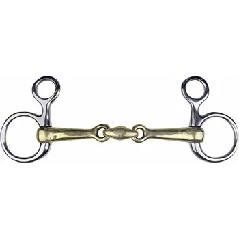 Udidlo pro koně Udidlo 2x lomené baucher HKM Argentan 16mm 11,5 cm