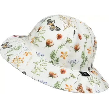 Klobouk ESITO | Dívčí klobouk mušelín Louka - bílá / XXS