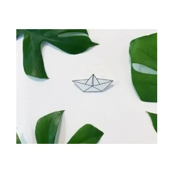 Brož Brož origami loďka - Bramboo