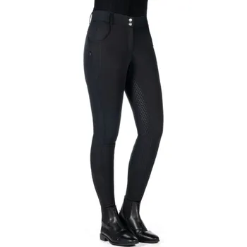 Jezdectví Dámské rajtky HKM Ari Mid Rise fullgrip Tmavě modrá 158/164