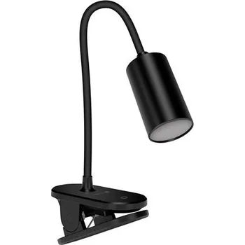 Lampička CONNECT IT CLIP 2 stolní Led lampička s klipem, baterie,USB-C, ČERNÁ