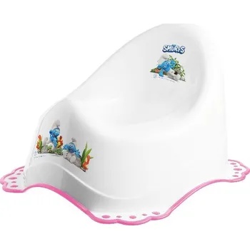 MALTEX Nočník protiskluzový Šmoulové růžový