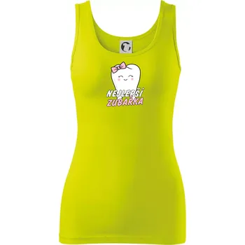 Dámské tričko Nejlepší zubařka - Dámské tílko - M ( Limetková )