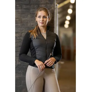 Jezdecké oblečení Dámská bunda HKM -Amalfi- Černá XXL