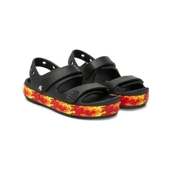 Pánské sandále Sandály Crocs Crocband Cruiser Flames Sandal Kids 211268 Černá 32_33