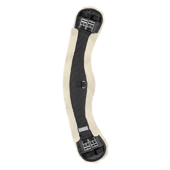 Sport Drezurní podbřišník Waldhausen se syntetickým beránkem 40 cm Černá/černá