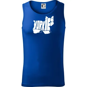 Jorkšírský teriér - Yorkie - Nápis v těle - Tílko pánské Core - M ( Královská modrá )