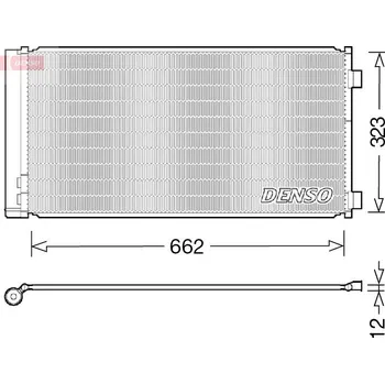 Výparník klimatizace Kondenzátor, klimatizace DENSO DCN05103
