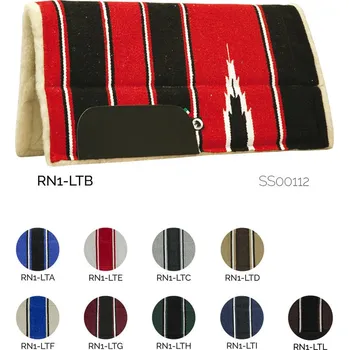 Pony westernová podsedlová deka Burioni NAVAYO Zelená