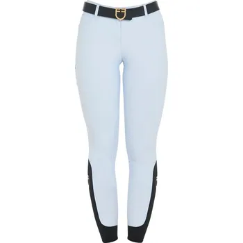 Vybavení pro jezdce Dámské jezdecké rajtky EQUESTRO Zenda Světle modrá 38
