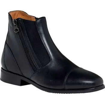 Jezdecká obuv Kožená perka se zipem Franceschini Bernini Černá 39