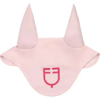 Koňská maska proti hmyzu Čabraka Equestro Wave Quilting Světle růžová