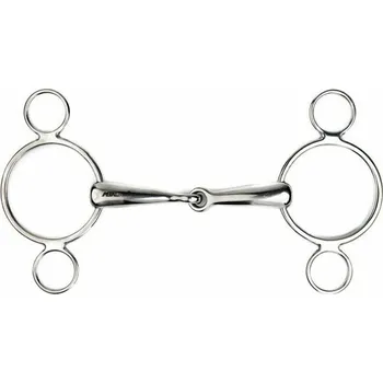 Udidlo pro koně Udidlo sněhulák METALAB 3-kroužkové 18mm 13,5