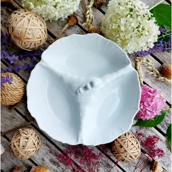 BERNADOTTE miska kabaret malý, bílý, Thun 1794 (Porcelánová miska 2. jakost)