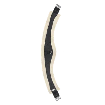 Sport Anglický podbřišník Waldhausen se syntetickým beránkem Černá/černá 125 cm