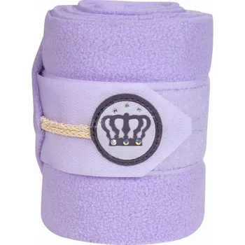 Jezdectví Fleecové bandáže HKM Lavender Bay levandulová 200 cm