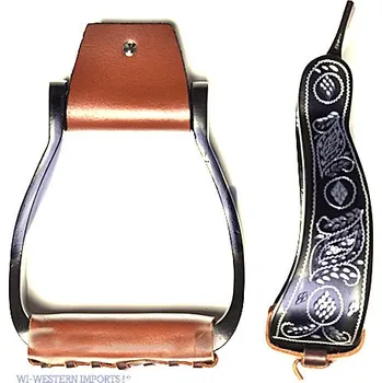 Westernové třmeny hliníkové zdobené WESTERN IMPORTS