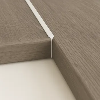 Kuchyňská pracovní deska Interex Rohová spojovací lišta na pracovní desku 38 mm / Bílá 600 mm