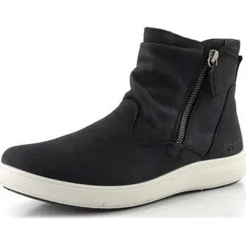 Dámské kozačky Josef Seibel černý řasený kotník se zipem černý 96312MI399 - 40 | P696872