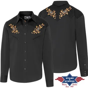 Pánská westernová košile HOGAN black S