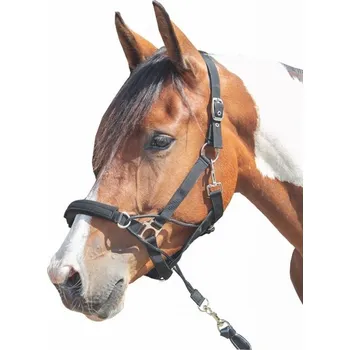 Jezdectví Ohlávka HKM Safe Control Style COB