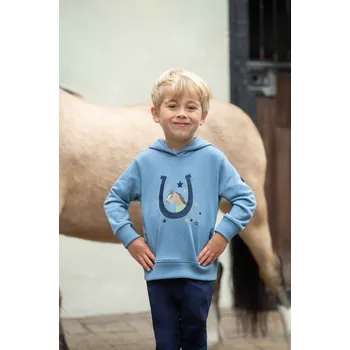 Jezdecká mikina Dětská mikina HKM -Diana- Modrá 98/104