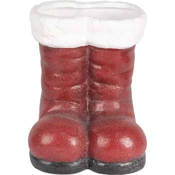 Vánoční dekorace Clayre & Eef - Dekorativní Santovy boty 6PR5525