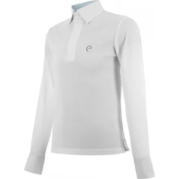 Dětské závodní triko EQUITHEME Dany Bílá 14 let