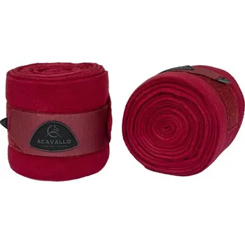 Ochrana nohy a ocasu Bandáže Acavallo fleece Červená