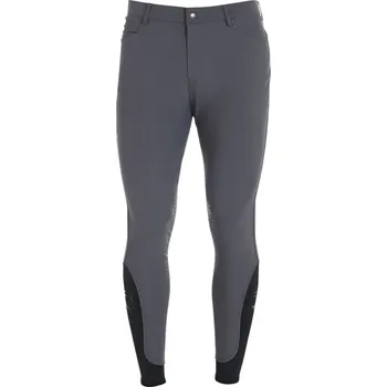 Vybavení pro jezdce Pánské rajtky EQUESTRO SLIM FIT Tm. šedá 40
