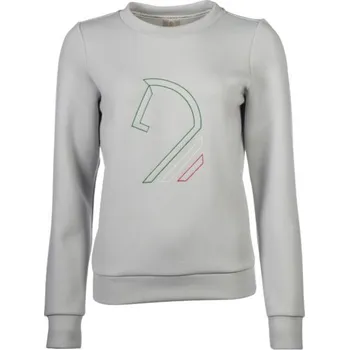 Jezdecké oblečení Svetr -Livigno s motivem koně- HKM Kamenná šedá S