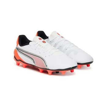 Chlapecké tenisky Boty na fotball Puma King Match Fg/Ag Jr 108837 01 Bílá 35