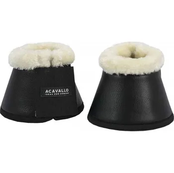 Ochrana nohy a ocasu Zvony Acavallo Eco Wool/Eco Leather černá COB