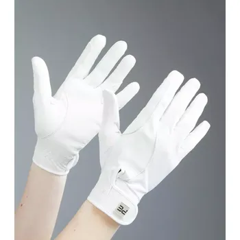 Jezdecké rukavice Dámské kožené rukavice Premier Equine Bordoni Bílá XXL