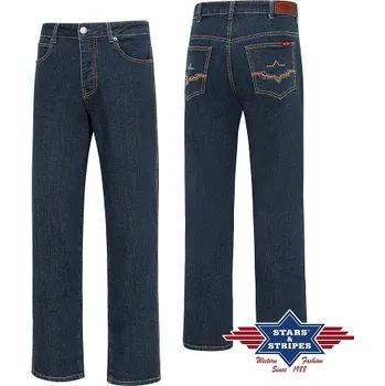 Jezdecké kalhoty Pánské westernové jeans kalhoty OWEN W36/L34