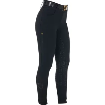 Jezdecké kalhoty Dámské rajtky s vysokým pasem Equestro černá 48