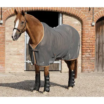 Deka pro koně Síťová deka pro koně Premier Equine Net-Air Cooler Šedá 6,9" (155cm)
