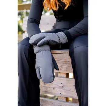 Jezdecké rukavice Zimní rukavice HORZE Mittens Reflective 10 černá reflexní