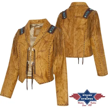 Dámská kožená bunda AZTECA L