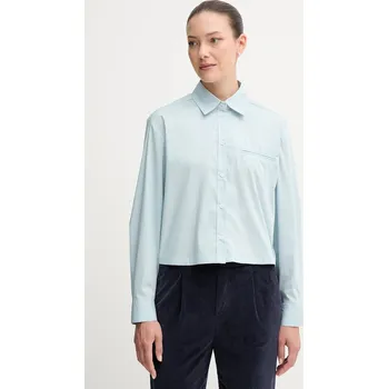 Dámská košile Košile United Colors of Benetton dámská, modrá barva, relaxed, s klasickým límcem, 54KXDQ0CC 05X, vel. XL