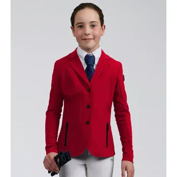 Jezdecké sako Dětské závodní sako Premier Equine Evinco Červená 11-12 let