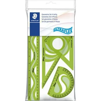Staedtler Staedtler, 569PB4UF-S, Ultraflex, sada pružných pravítek, mix barev, 4 ks Barva: Světle zelená